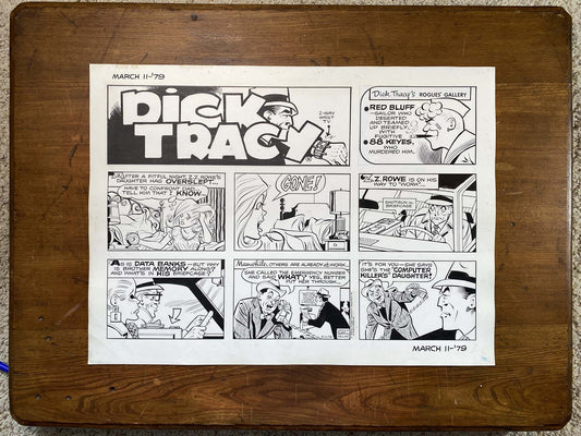 Dick Tracy Sunday 3/11/79 Original Art Illustration | Fletcher Studio