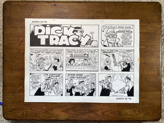Dick Tracy Sunday 3/18/79 Original Art Illustration | Fletcher Studio